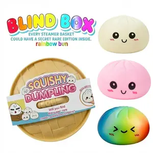Expressive Big Dumpling Squishy - Blind Box, Mysecret Bun Fidget Toy, Soft TPR Material, Stress Relief, Unboxing Surprise, Random Style per Pack.Children's Day and Easter gifts, suitable for children to exchange gifts