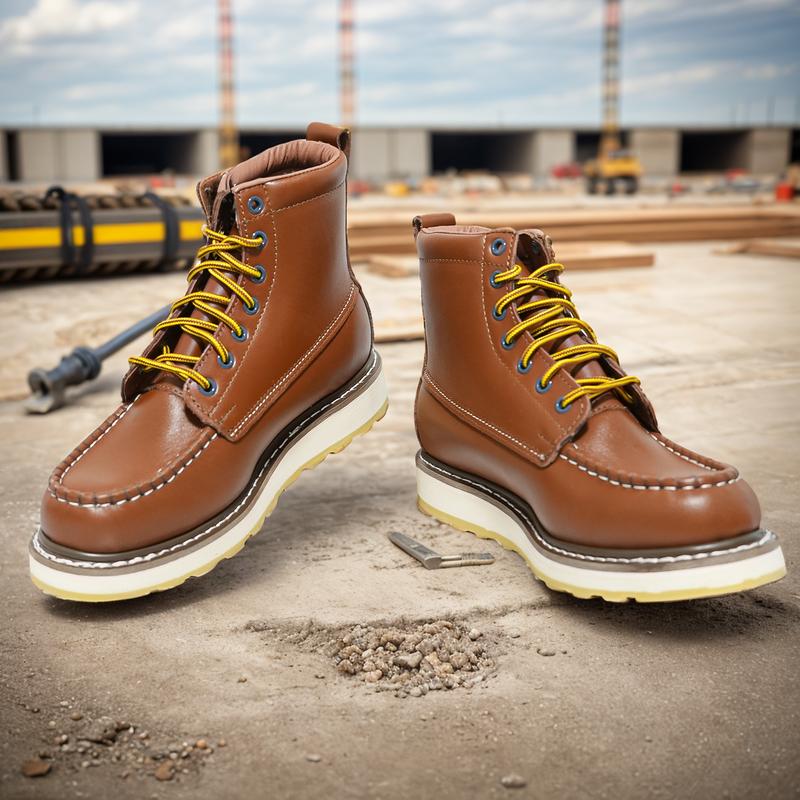 DieHard Men's Stylish Classic 6" SureTrack Soft Toe Leather Slip Resistant Durable Breathable Work Boot 84994 Shoe Footwear botas para hombres boots for men mens boots work boots