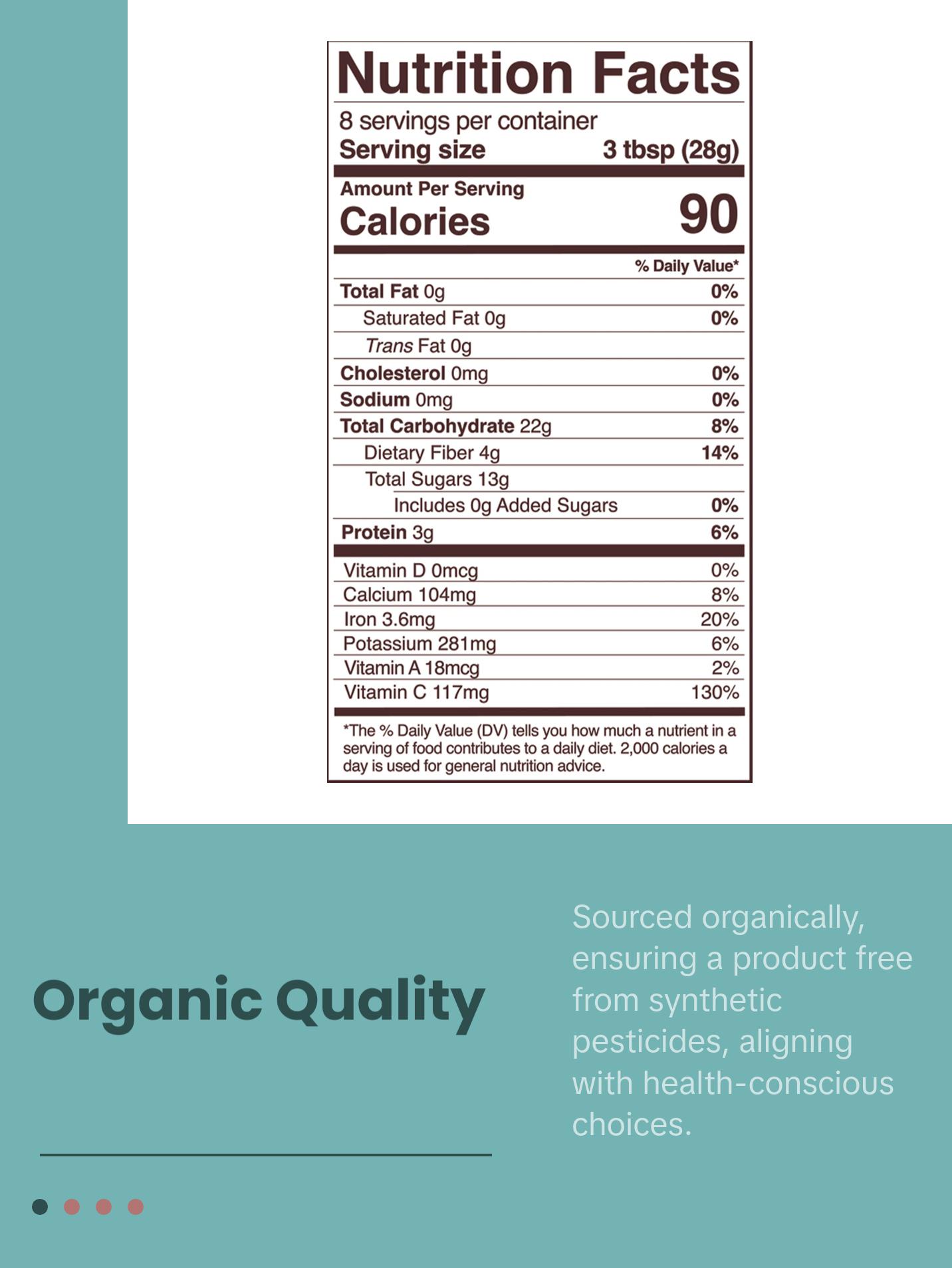 organic white mulberries (dried)