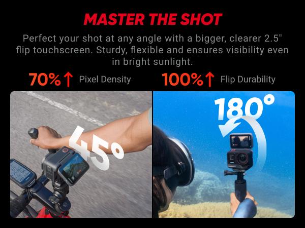 Insta360 Ace Pro 2 - 8K Waterproof Action Camera Co-Engineered with Leica, 1/1.3" Sensor, Dual AI Chip, Leading Low Light, Superior Audio, Flip Screen & AI Editing for Vlogs