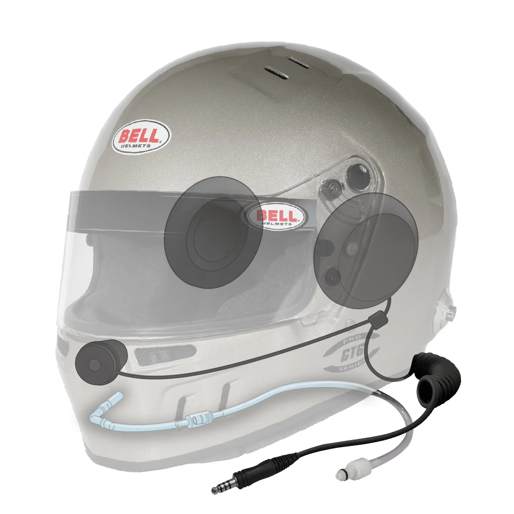 BELL | GT6 PRO RD-4C/EC TITANIUM | Racing Helmet with Comms & Hydratation | Semi-Pro | FIA8859-2024 / SA2025
