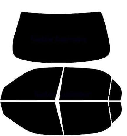 Precut Window Tint Kit for Cars - perfect Fit, Easy Installation, UV Protection, Black Film