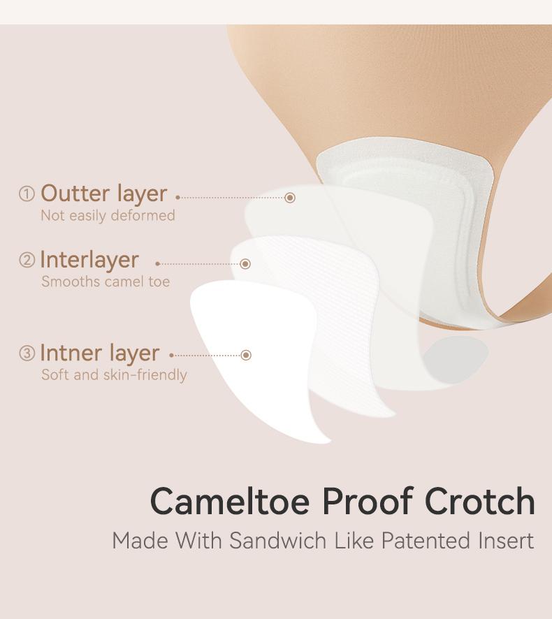 LUCKMEEY Camel Toe Cover Thongs for Women - G-String, Seamless Design, Basic Fit, Machine Washable, Comfortable Underwear - Underwear for women