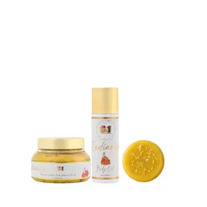 Radiance Nourishing Trio: Body Oil, Soap & Scrub