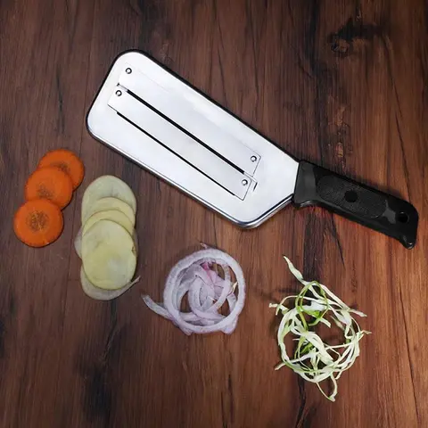 Durable Stainless Steel Cabbage Shredder Kitchen Gadget - Veggie Chopper, Utensils for Preparing Fruits and Vegetables, Coleslaw, Sauerkraut, Lettuce, Peeler, Grater, Mandoline
