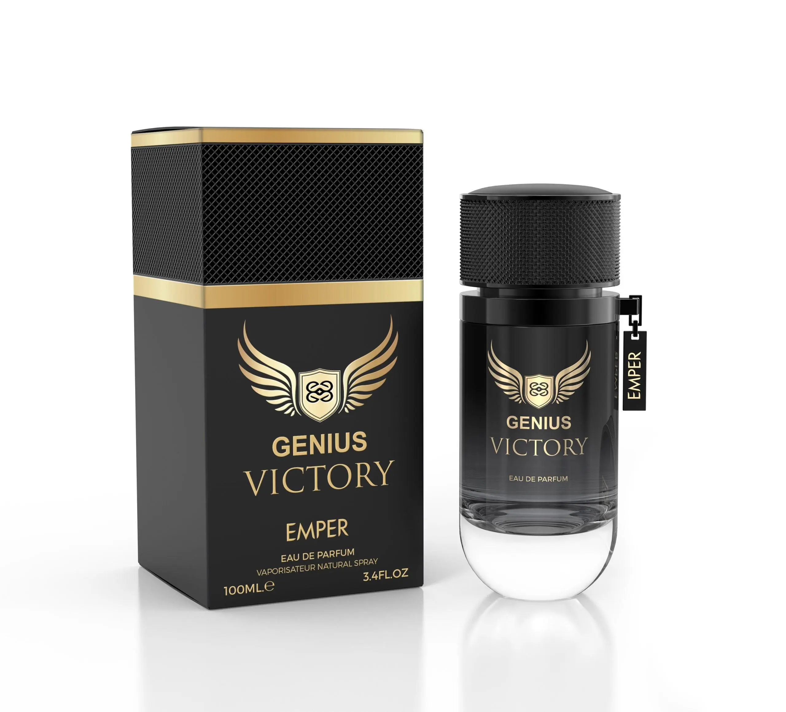 GENIUS VICTORY Men's Intense Blend EDP, 100ml (3.4oz) by Emper - Stunning Unisex Fragrance for Beauty & Personal Care