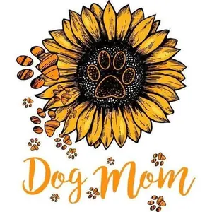 Dog Mom 2x2 Magnet