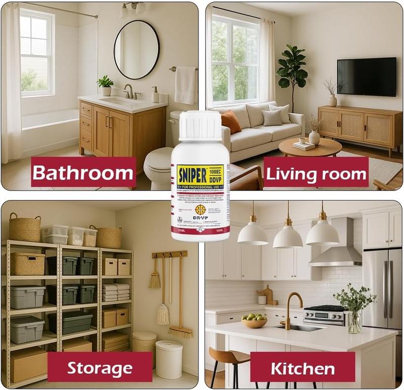 Sniper MoonSpry Roach Repellent Kit Powerful Cockroach Exterminator Gel Bait Pest Control for Indoor & Outdoor Use with Rodent Repellent Pouches