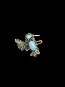 Larimar Hummingbird Rings