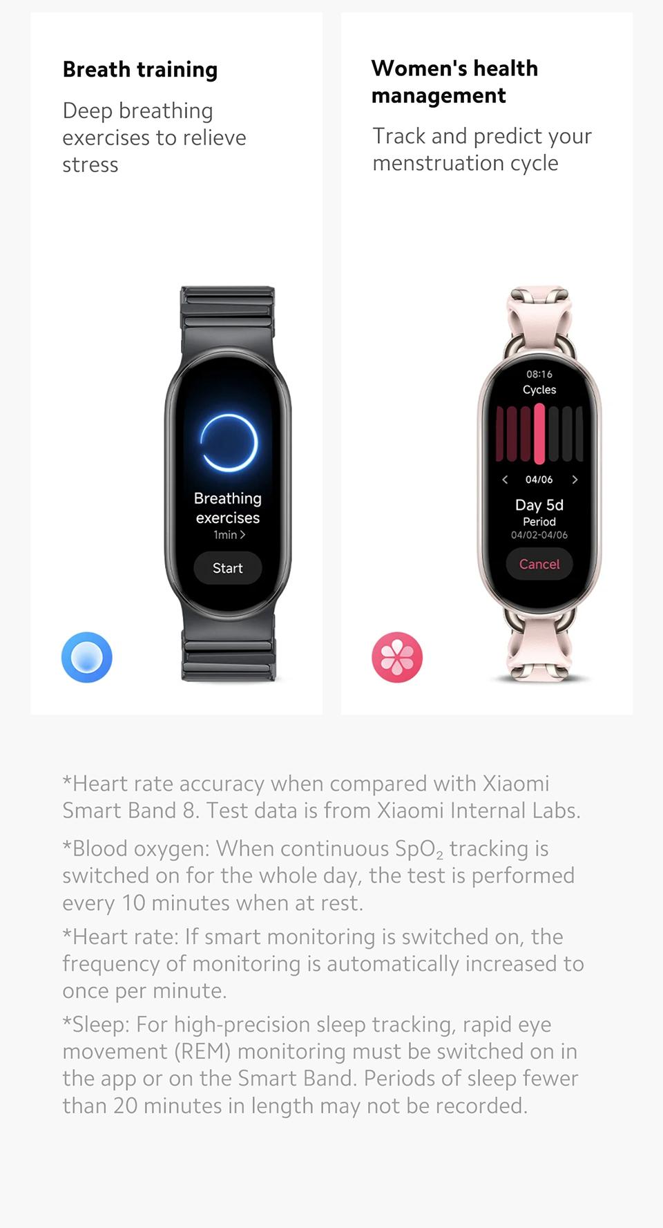 Smart Band 9 Global Version  1.62" Amoled Display | up to 21 Days of Battery Life | Over 150 Workout Modes - Wearable Bluetooth Alloy Aluminium Watches Android Charging Screen