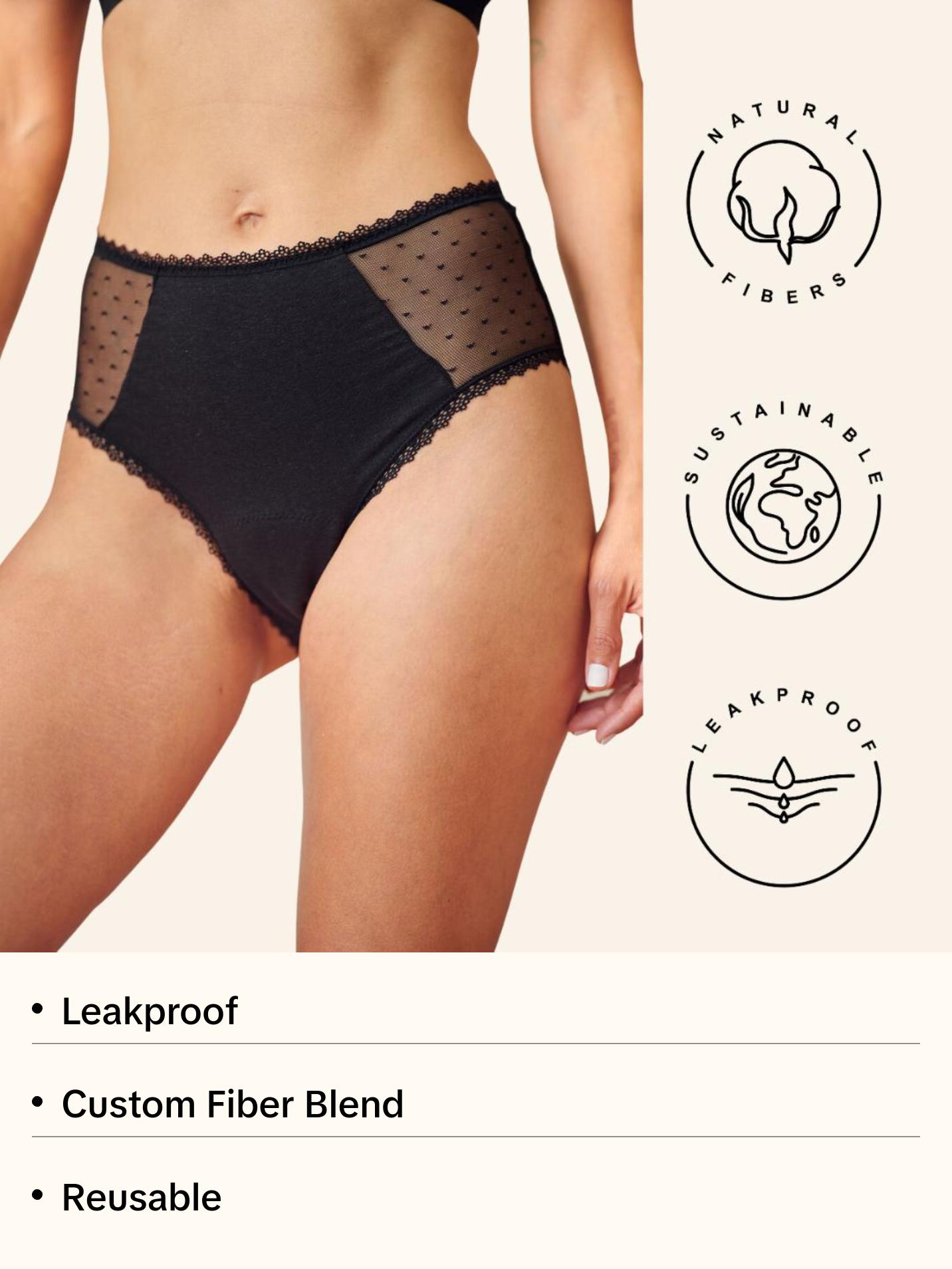 Rif Period Wear Leak Proof Underwear made with Organic Cotton + Hemp Fiber PFA-Free