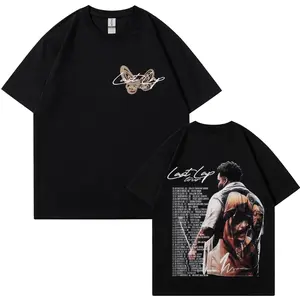 Rod Wave Last Lap Tour T-shirt Punk Mens Women Clothing Hip Hop Fashion Gothic unisexd T-shirts Pure Cotton Comfort Tee Shirts 5DX boyfriend  tees Men's Short Sleeve Cotton Crewneck Tees  men