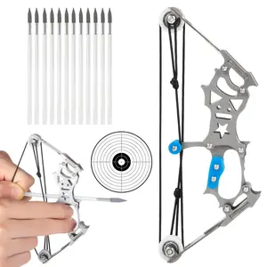 Compound Bow and Arrow Set, Archery Bow SetLeft and Right Hand, Cool Gadget, RH/LH, forTarget Shooting Outdoor Sports Fun Games