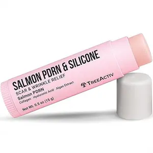 TreeActiv Silicone Scar Stick Lightweight Silicone Balm with Salmon PDRN, Hyaluronic Acid & Algae Extract Easy-to-Use Scar Care Stick for Smoother Looking Skin, 0.5 oz
