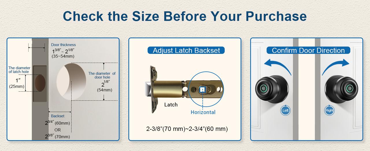 Valentine's Day Gift EUERTE Smart Fingerprint Door Lock 3-in-1 with TT App Control & 5S Auto-Lock Rechargeable Battery for Rooms Offices Apartments Warehouses Garages Black Friday Gift