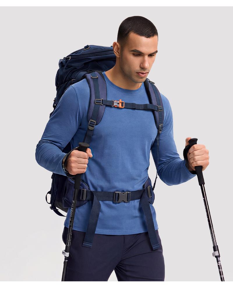 Pioneer Camp Mens Bamboo Viscose T Shirt Ultra Soft Plain Tshirts for Men Cooling Crew Neck Casual Basic Tee Shirt Undershirt