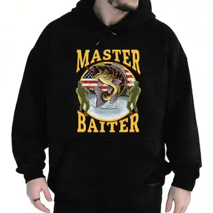 Master Baiter Vintage Graphic Tees - Funny & Stylish Retro Streetwear Shirts, Unique Statement Pieces for Urban Fashion Lovers | Cool Casual Everyday Wear Made In USA For Women For Men [180G/230G 100% cotton short-sleeve/hoodie, soft and comfortable]