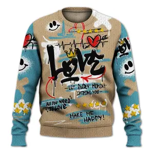 Sweater To Match H-Town 11s - Happy Love Beats Graffiti Streetwear Graphic