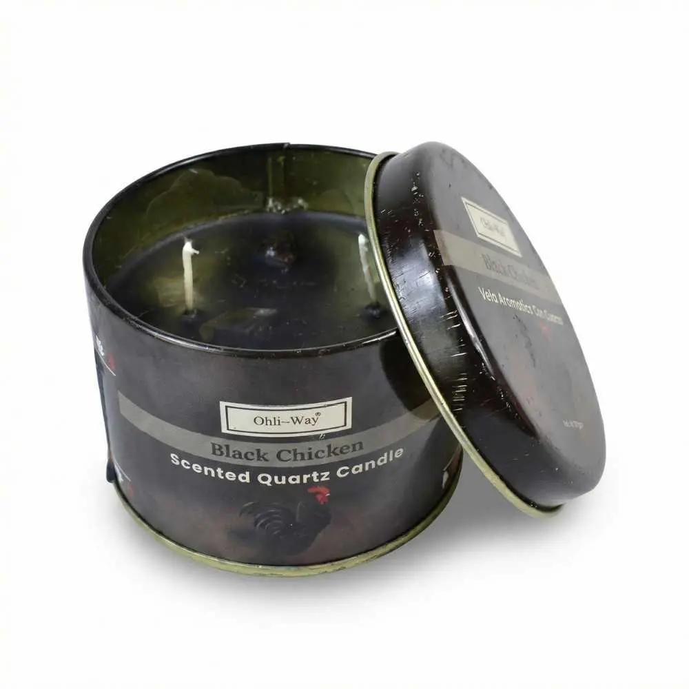 Gallina Negra Quartz Candle Ohli~Way 120g — Black Hen Hex Removal Ritual Candle
