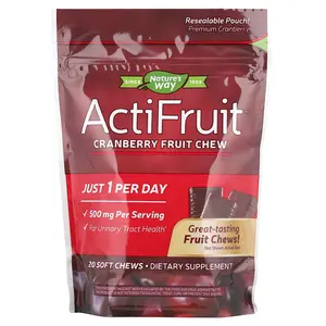 Nature's Way ActiFruit™, Cranberry Fruit Chew, 500 mg, 20 Soft Chews