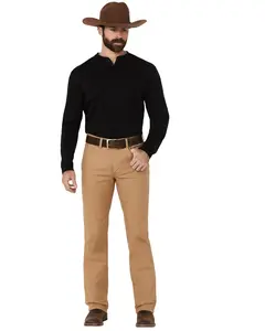 Wrangler Men's Tough Comfort Performance Slim Straight Canvas Jeans Tall - 112361473-Lng