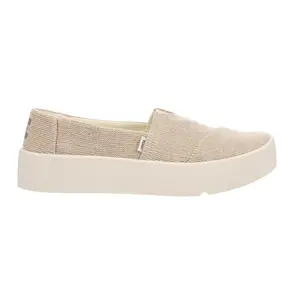 TOMS Womens Verona Slip On Sneakers Shoes Casual - Beige