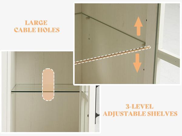 【Ships in 2 Boxes】AMERLIFE 70“ Fireplace TV Stand for 80 Inch TV,Farmhouse TV Stand with 42" Fireplace & LED Lights,Entertainment Center with Storage,Best Gift Ideas/Christmas Gifts