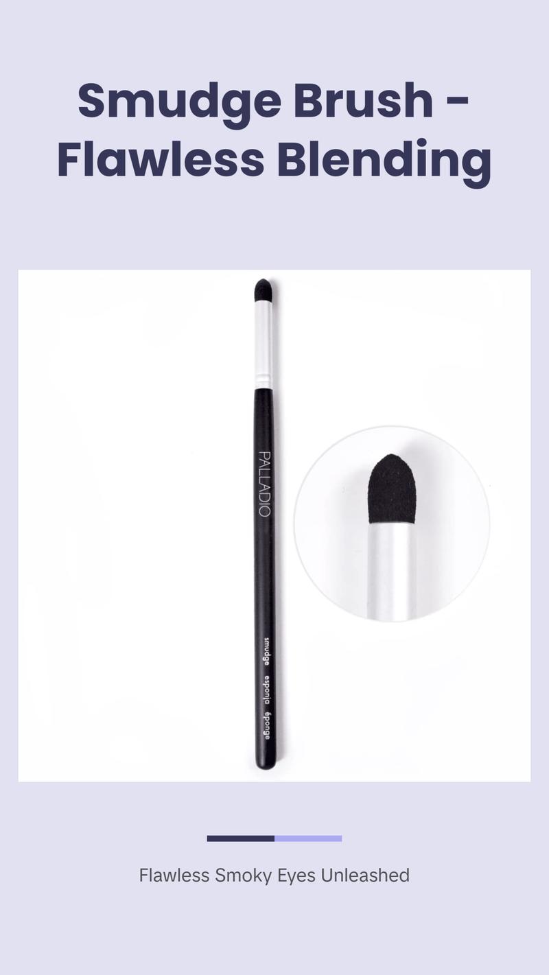Palladio Smudge Brush, Pointed Sponge Applicator Flawless Blending, Smooth Finish, Synthetic Sponge, Soft Feel, Comfortable Grip, Professional Application