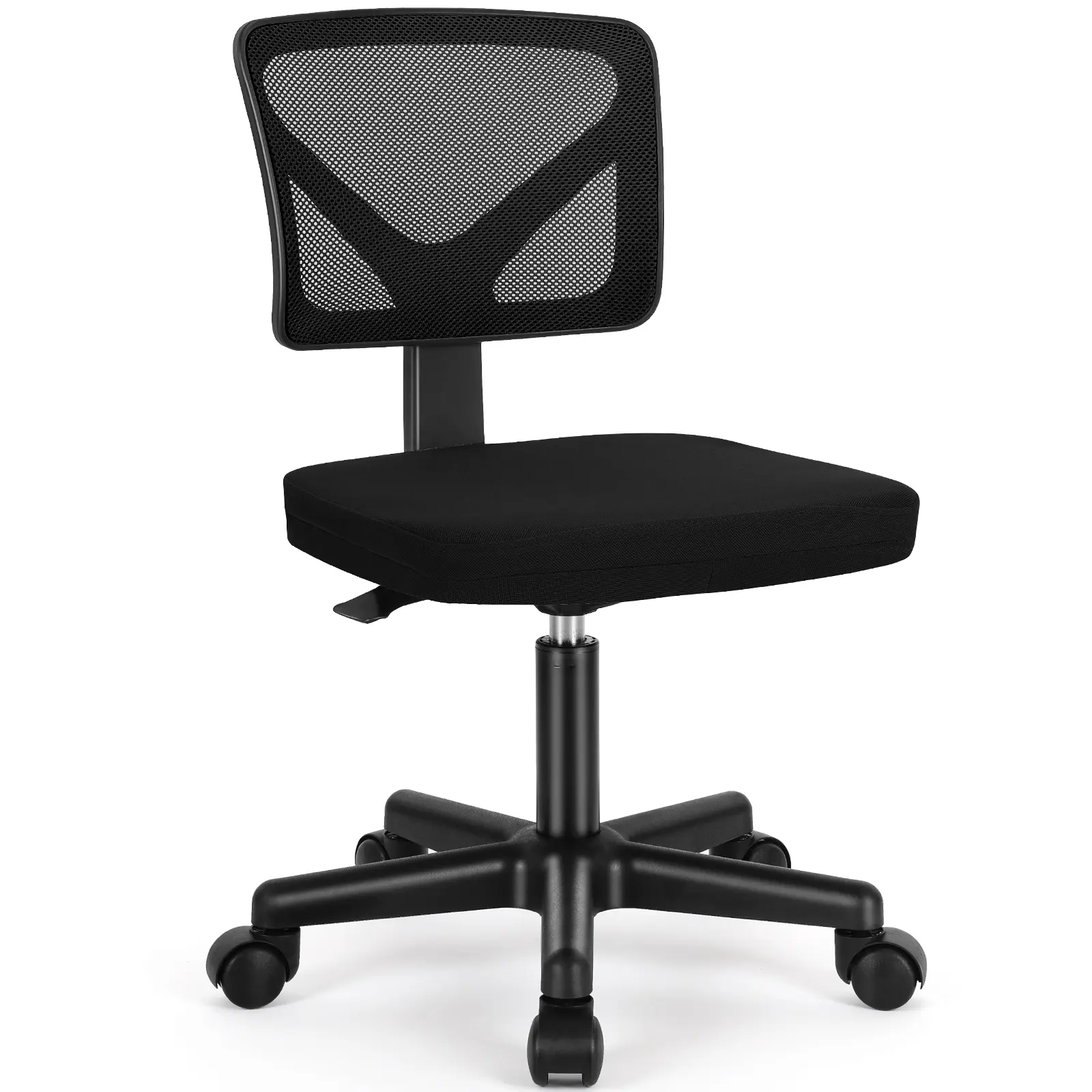 【Deal】SweetFurniture Desk Chair, Armless Office Chair, Computer,Small Home Office Chairs Low-Back Mesh Task Swivel Rolling Chair No Arms
