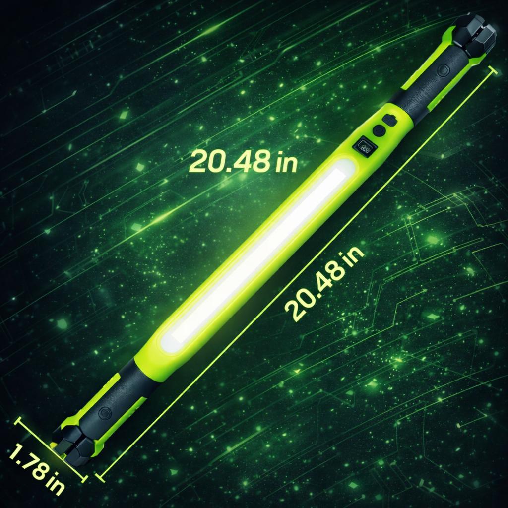 2026 Magnetic Work Light Under Hood Rechargeable LED Bar for Mechanics Car Repair Garage Lighting Accessory with 360° Foldable Design Compact & Durable USB Rechargeable