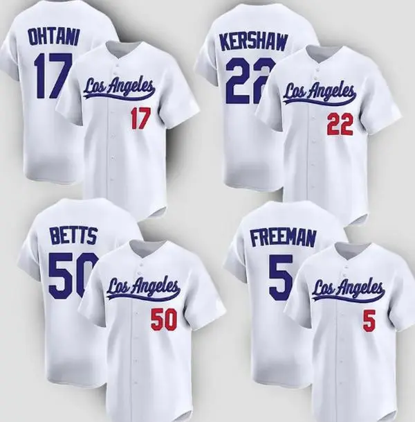 All Members Los Angeles Baseball Jersey Collection  Ohtani, Betts, Freeman, Kershaw  Custom Name & Number Gift