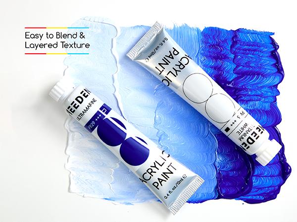 MEEDEN Beginners Acrylic Paint Set: 48 Colors 12ml/0.41 fl oz Heavy Body Starter Set - Non-toxic Rich Pigments Art Paint for Kids Adults Hobbists Painting on Canvas Wood Fabric Craft MEEDEN Beginners Acrylic Paint Set: 48 Colors 12ml/0.41 fl oz Heavy Body Starter Set - Non-toxic Rich Pigments Art Paint for Kids Adults Hobbists Painting on Canvas Wood Fabric Craft