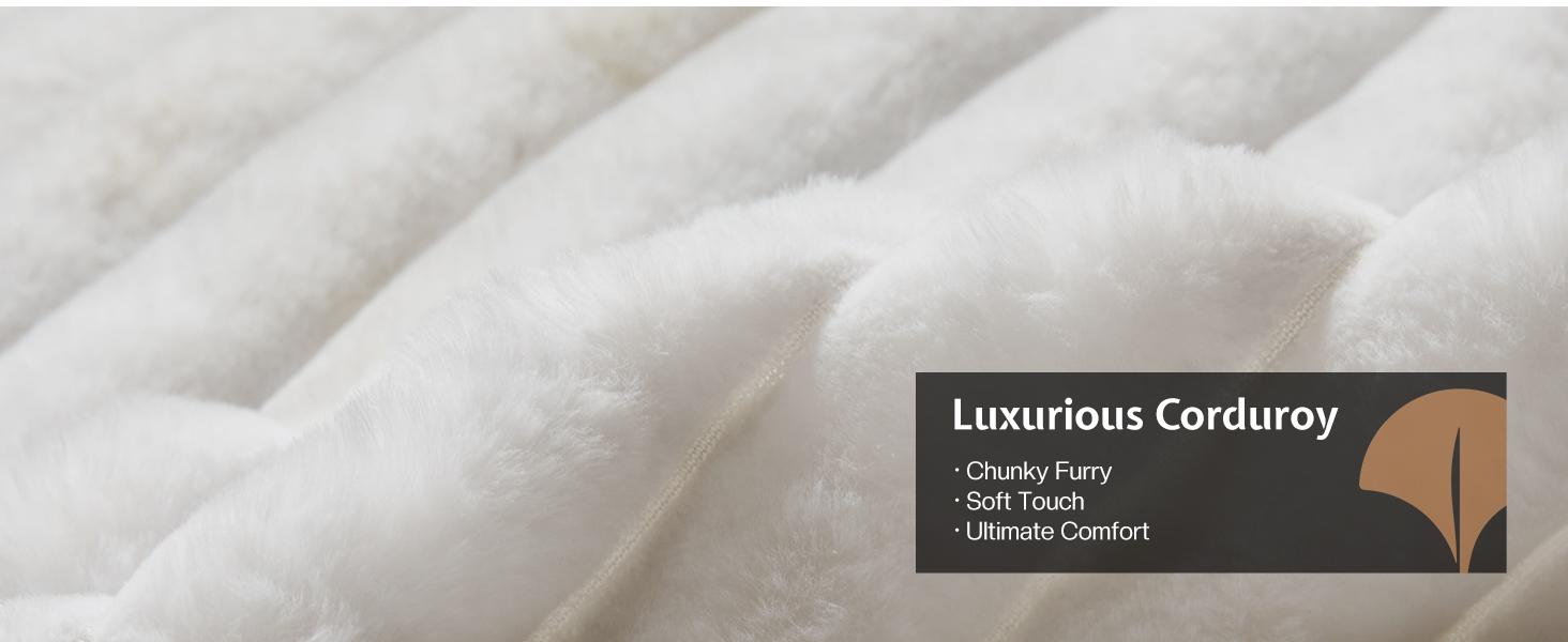 AMERLIFE Bed Frame with LED Lights Charging Station, Corduroy Upholstered Platform Bed Frame with 60" Tall Wingback Headboard/No Box Spring Needed,Best Gift Ideas/Christmas Gifts