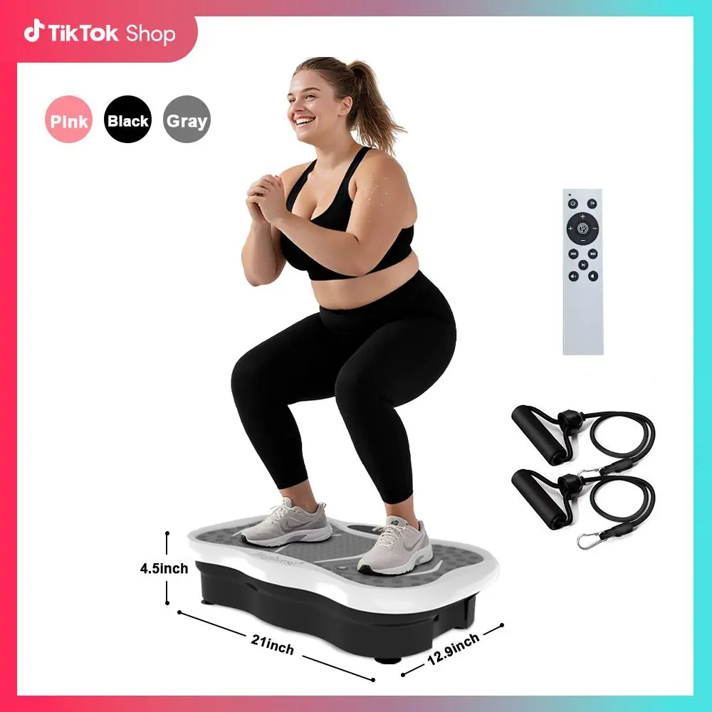 HopHorse Vibration Plate Exercise Machine - Sturdy Workout Equipment with 180 Speed Oscillating Platform, 330 lbs Capacity, Remote, LED Display, Vertical Stepper for Home Workout (Exercise Equipment for Adults), Vibration Plates, Home Gym Equipment tiktok