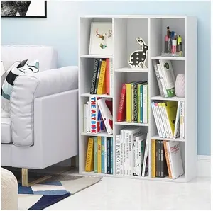 11-Cube Reversible Open Shelf Bookcase 9.4D x 29.1W x 41.7H Inches Timeless Trends Spacious and Stylish for Storage and Display White
