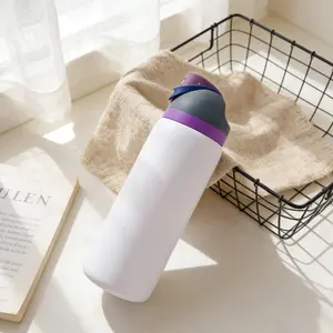 lavender Water bottle 32oz, 945ML, freesip,with straw,heatpreservation time more than 24 hours, cold and hot watercan be insulated, can make coffee, frozen drinks,,exquisite workmanship, suitable for camping, work,indoor and Outdoor use.
