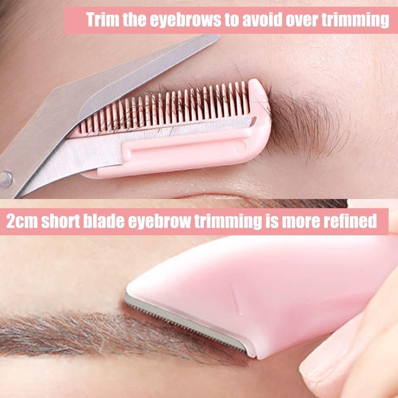 Eyebrow Scissors Set 3pcs Precision Trimming Tool for Women & Girls Portable Stainless Steel Eyebrow Grooming Kit for Home Travel Eyebrow Scissors Set 3pcs Precision Trimming Tool for Women & Girls Portable Stainless Steel Eyebrow Grooming Kit for Home Travel