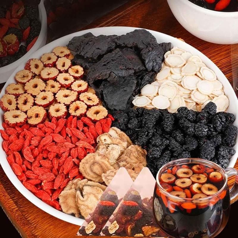 Unique Kidney Tea Formula: Ginseng Five Treasures Tea - Natural Herbal Tea - A Healthy Blend of Natural Ingredients Including Ginseng Maca Goji Berries and More-Suitable as a Health Beverage For both Men and Women