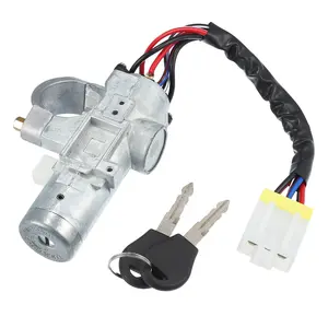 1 Set Ignition Switch Cylinder Set Door Lock with Keys for Nissan Hardbody 1991-1998 No.D87002S900