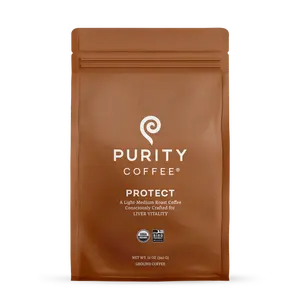 PROTECT: Light-Medium Roast Ground Organic Coffee PROTECT: Light-Medium Roast Ground Organic Coffee