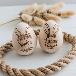 Personalized Musical Wooden Easter Egg Shakers, Engraved Egg Shaker Kids, Kids Musical Instrument, Easter Gifts, Baby First Easter – FASTSHIPPING