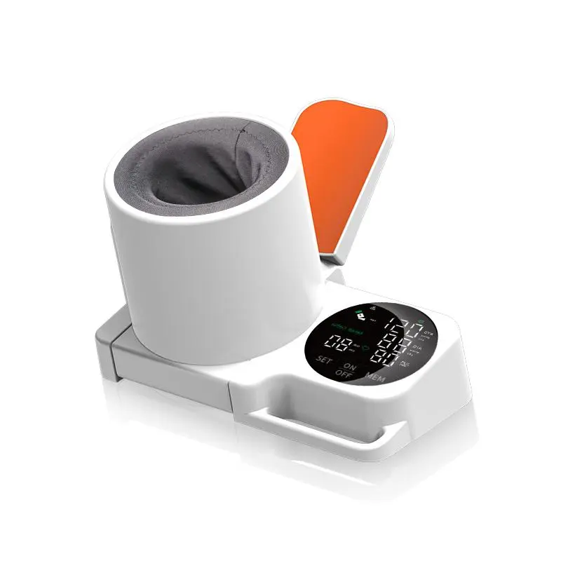 Ziqing Arm-in Upper Arm BP Monitor, Medical Grade ABS Smart Home Health Device, High Accuracy, 1-Touch Measurement, Easy-to-Read LED Screen, Auto-Fit Wide Range, 99x2 Reading Memory, Consistent Fit, Rechargeable Type-C Battery, Reduces Battery Waste, Fami