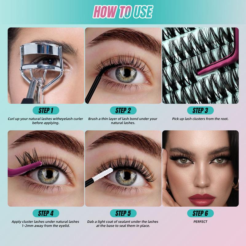 AMZGIRL LASH 84PCS Diy Lash Extension Kit Prism Eyelashes Makeup Cosmetic