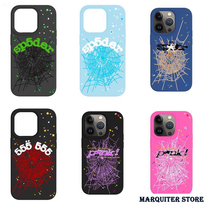 Marquiter Store Sp5der Punk Style Phone Case - Punk Street Style Hip Hop Phone Cases Phone Cover Hard Case Tough 2-piece Phone Case # Marquiter