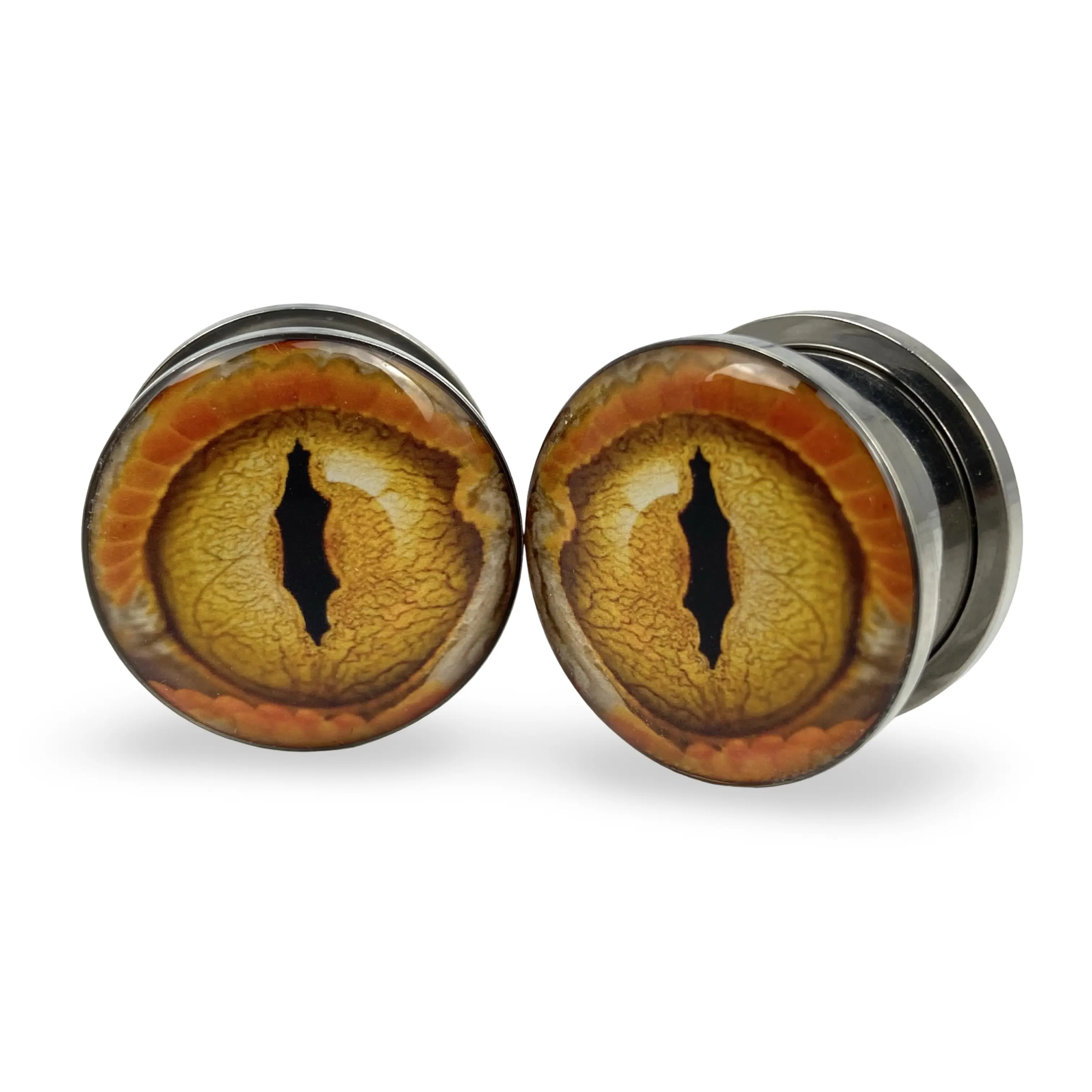 Eye Style 12 Picture Plugs gauges pair body jewelry