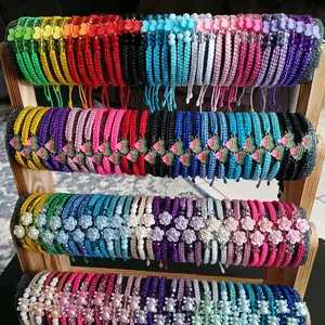 Handcrafted Thread Bracelets with Charms - Vibrant Color Options for Everyday Wear