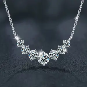 Moissanite Smile Necklace