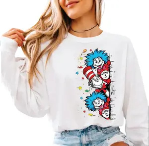 Dr. Suess Thing 1 and Thing 2 Side Design Sweatshirt