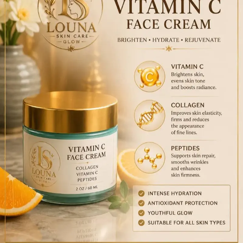 Louna skincare glow vitamin c face cream