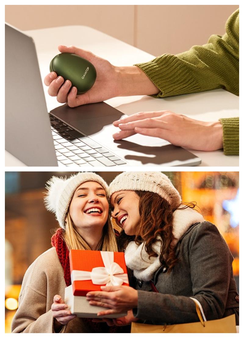 GAIATOP Limited-Edition Avocado Hand Warmers for Women & Men 2-Pack Adorable & Unique Design, 13H Long-Lasting Warmth,3 Heat Settings Rechargeable. Best gift for Her & Him   Valentine's Day gift